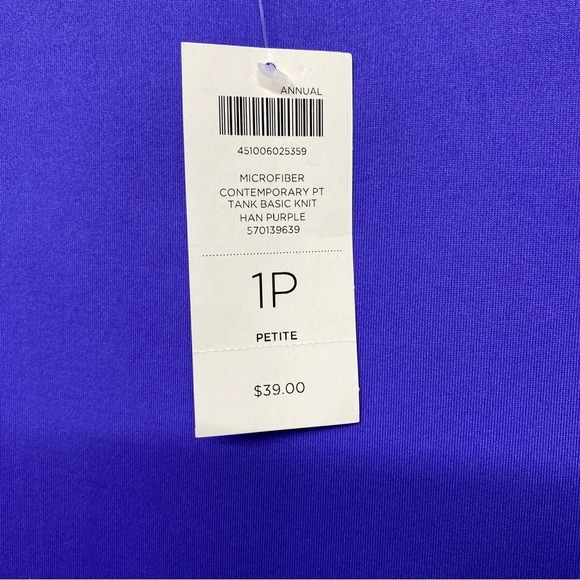NWT Chico's Microfiber Contemporary Tank Shell Cami Han Purple 1P /Small - Picture 4 of 6
